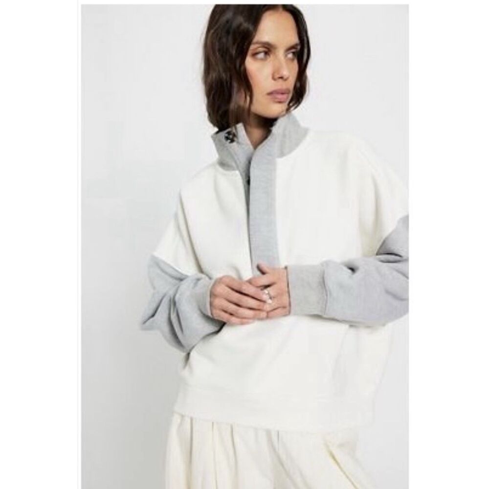 Free People Colorblock Timeless Pullover Size XS
